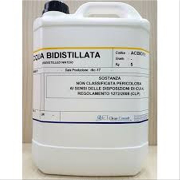 photo ACQUA BIDISTILLATA GRADO TECN. 5L. 1