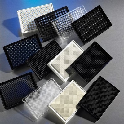 96 WELL PLATES BLACK FLAT B CF100