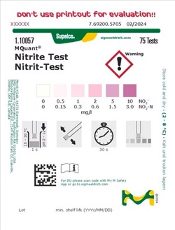 NITRITE 0.5-10 MG/L 75 TEST